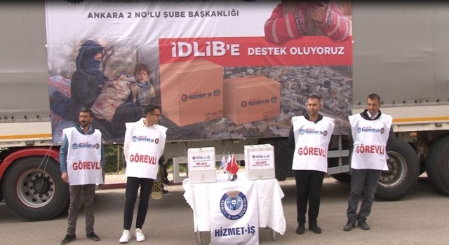 Hak-İşin “Yardım Tırı” İdlibe doğru yola çıktı