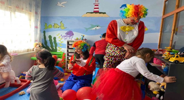 Hastanede çocuklar için oyun alanı kuruldu