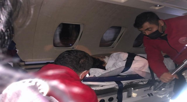 Hava ambulansı, bisikletten düşen çocuk için havalandı