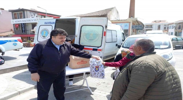Havranda bayram şekerleri belediyeden