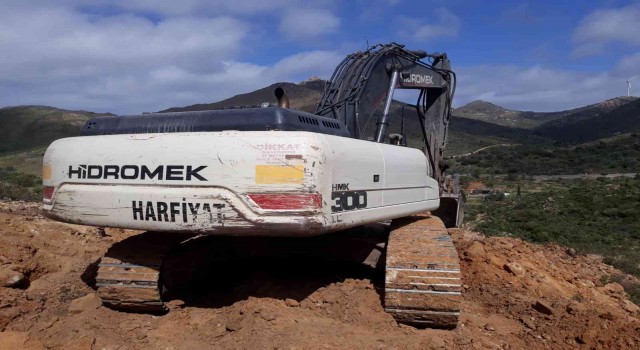 Hazine arazisindeki kaçak çalışmaya zabıta müdahale etti