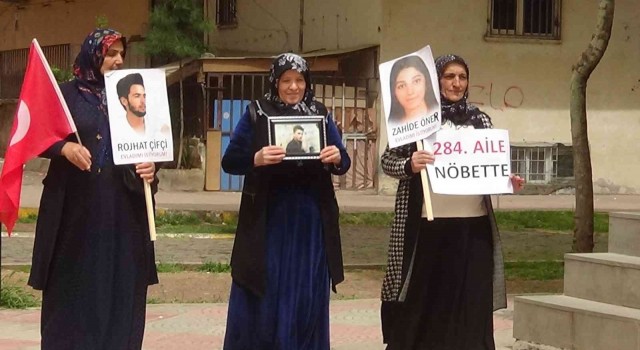 HDP önündeki ailelerin evlat nöbetine 284ncü aile katıldı