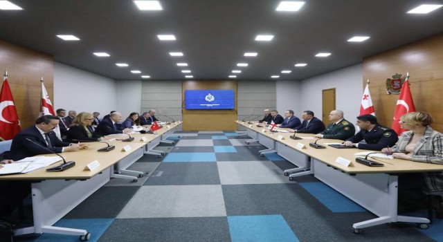 İçişleri Bakanı Soylu Gürcistanda mevkidaşı Gomelauri ile görüştü