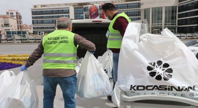 İhtiyaç sahiplerine Ramazan iaşesi Kocasinan Belediyesinden