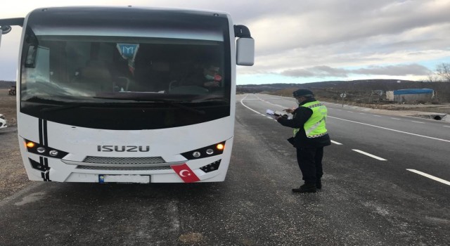 İşçi ve personel taşıyan servislere özel denetim gerçekleştirildi