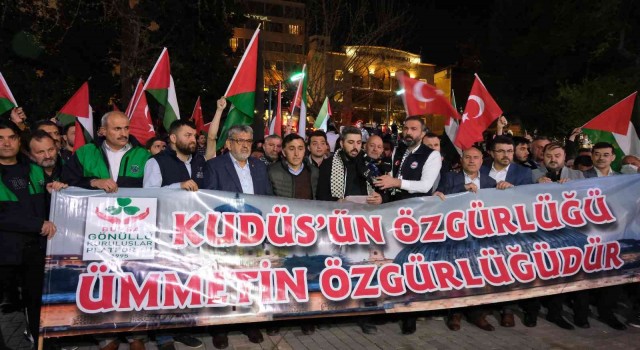 İsrailin saldırıları Bursada protesto edildi