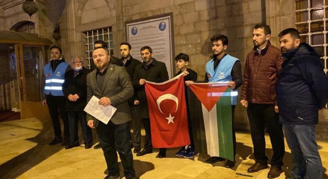İsrailin saldırısına Düzcede tepki