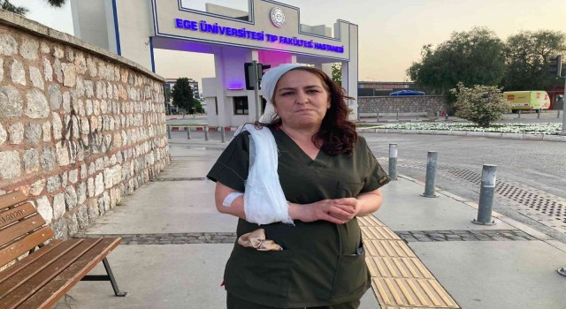 İzmirde hastane içerisinde, doktordan doktor eşine şiddet