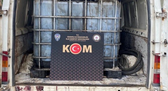 İzmirde kaçak akaryakıt operasyonu: 2 gözaltı