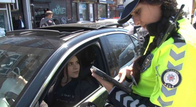 Kadıköyde dronlu denetimde ışık ihlaline ceza yağdı