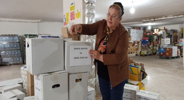 Kadın muhtar ihtiyaç sahiplerinin gönlüne taht kurdu