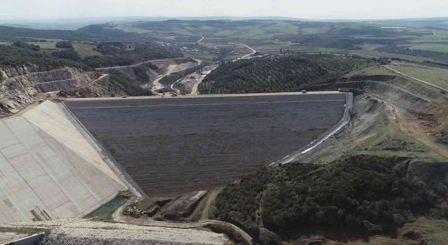 Karacabey Yeşildere Barajında sona doğru