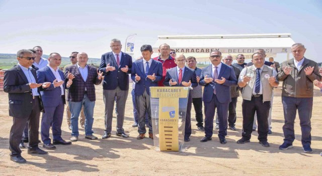 Karacabeyde tarım ile teknolojiyi birleştiren yeni yatırımın temelleri atıldı