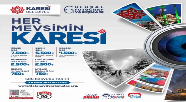 Karesi Belediyesi 6. Ulusal fotoğraf yarışması başladı
