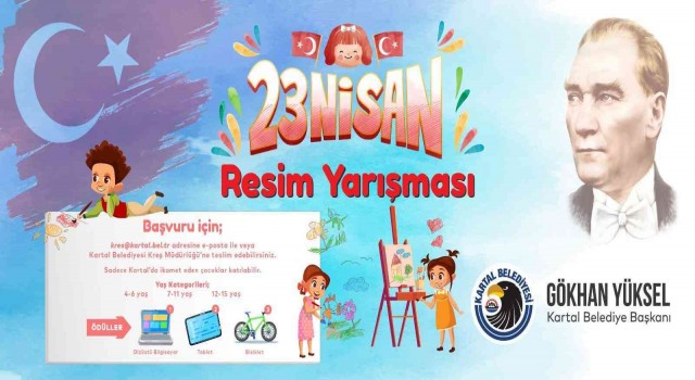 Kartal Belediyesinden 23 Nisana özel ödüllü resim ve şiir yarışması