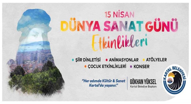 Kartalda Dünya Sanat Gününe yakışır kutlama