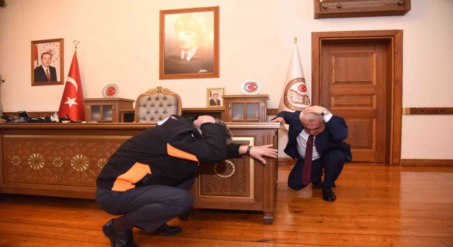 Kastamonuda deprem tatbikatı yapıldı