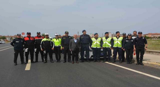 Kaymakam Hasan Yaman bayram trafiğini denetledi