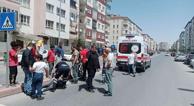 Kayseride motosiklet kazası: 2 yaralı