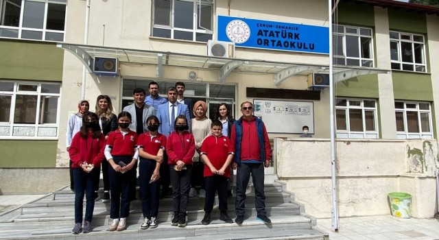 Kızılaydan Atatürk ortaokuluna teşekkür belgesi