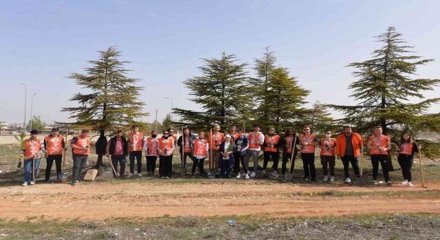 KMÜlü öğrenciler fidan dikti