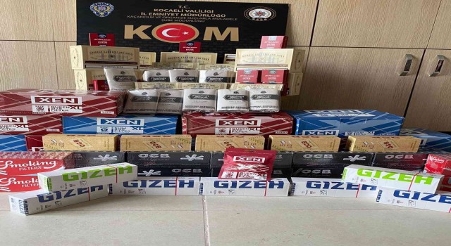 Kocaelide 135 paket bandrolsüz tütün ele geçirildi