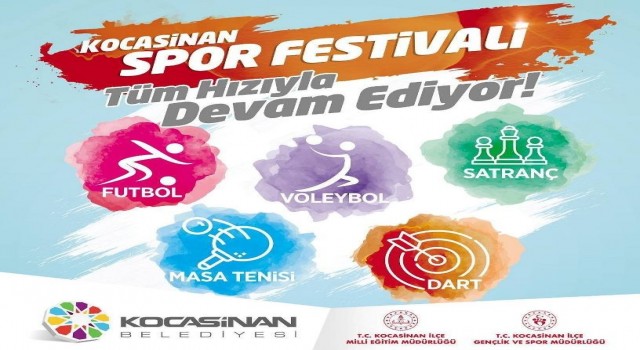 Kocasinanda Liselerarası Spor Festivali devam ediyor