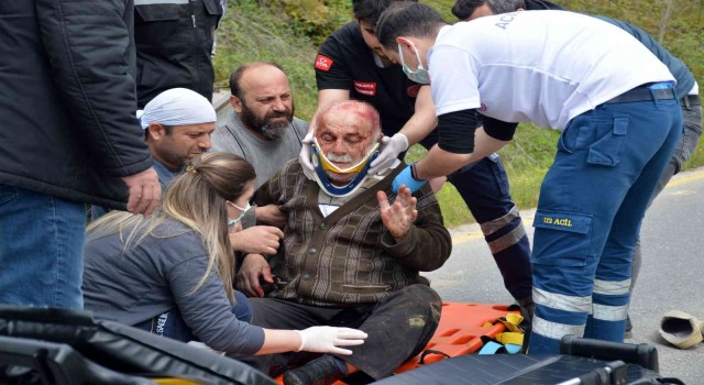Kontrolden çıkan pat pat su kanalına düştü: 1 yaralı