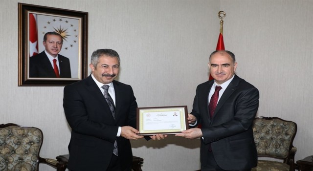Konya Emniyet Müdürü Dinçten Vali Özkana ziyaret
