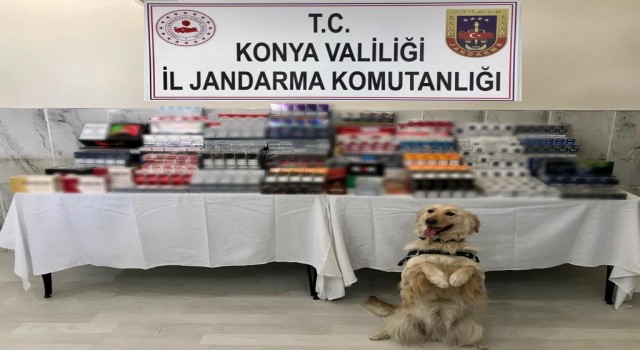 Konyada 2 bin 763 paket kaçak sigara ele geçirildi