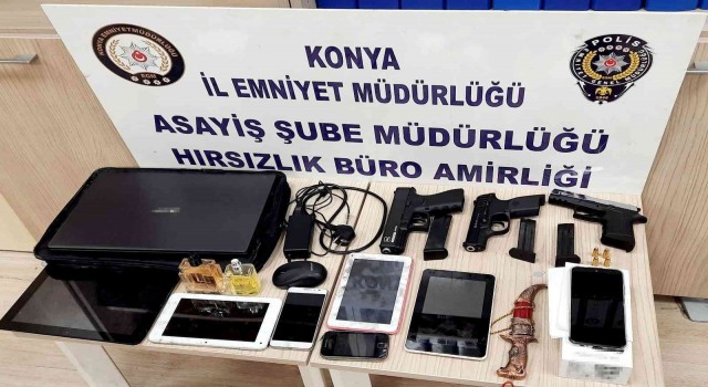 Konyada 5 evden hırsızlık yapan şüpheli, ayak izinden yakalandı