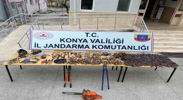 Konyada kablo hırsızlığı şüphelisi tutuklandı