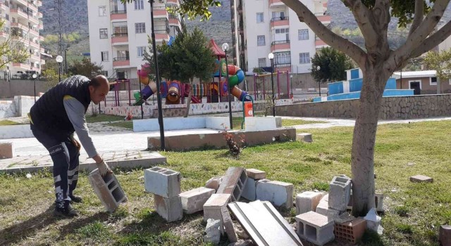Kozanda magandalar parka zarar verdi