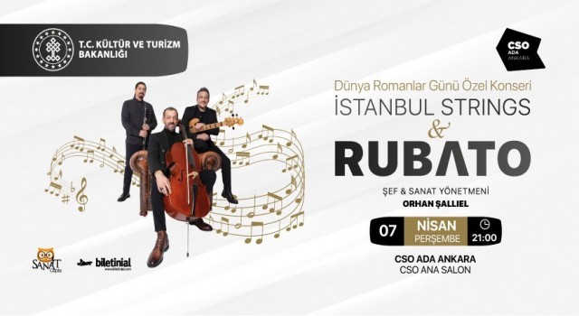 Kültür ve Turizm Bakanlığından Dünya Romanlar Gününe özel konser