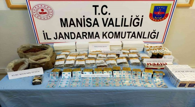 Manisada jandarmadan kaçak sigara operasyonu