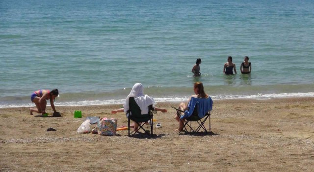 Mersinde hem kar çilesi hem deniz keyfi