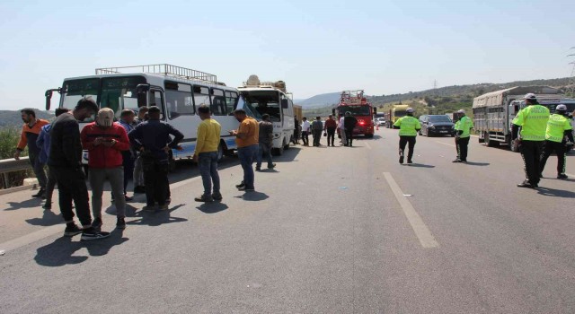 Mersinde otobanda zincirleme kaza: 1i ağır 7 yaralı