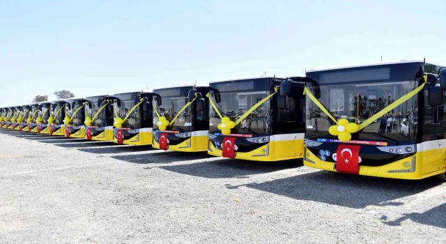 Mersine 26 yeni otobüs geldi