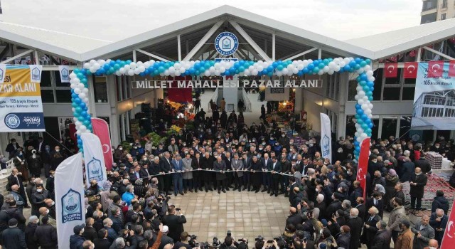 Millet giyim pazarı hizmete açıldı