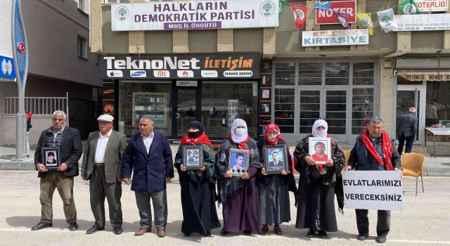 Muşta evlat nöbeti tutan aile sayısı 31e yükseldi