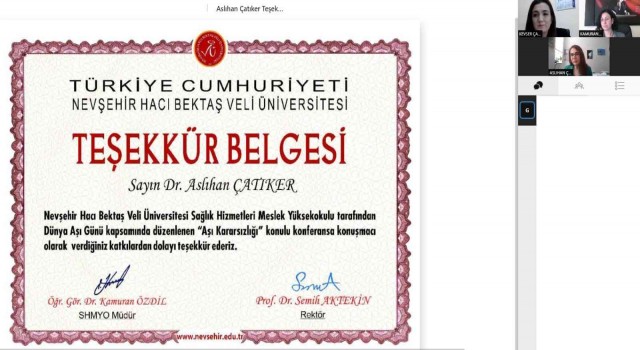 NEVÜde Aşı Kararsızlığı konulu panel düzenlendi