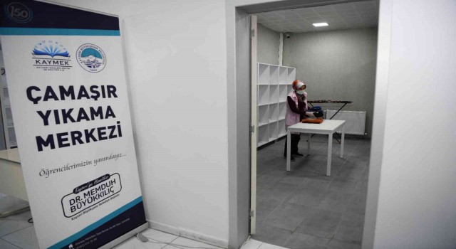 Öğrencilere büyük kolaylık; çamaşır yıkama merkezi