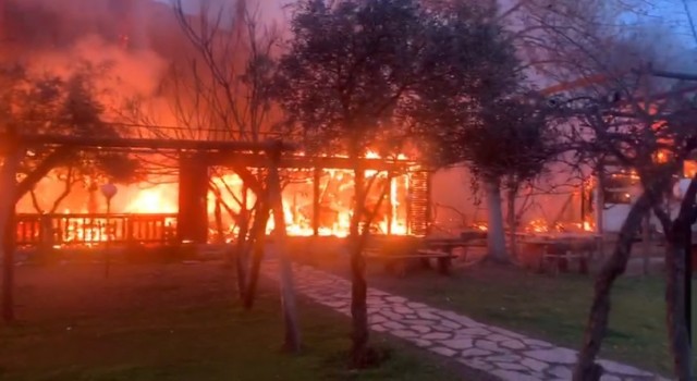 Olimposta pansiyon yangını korkuttu