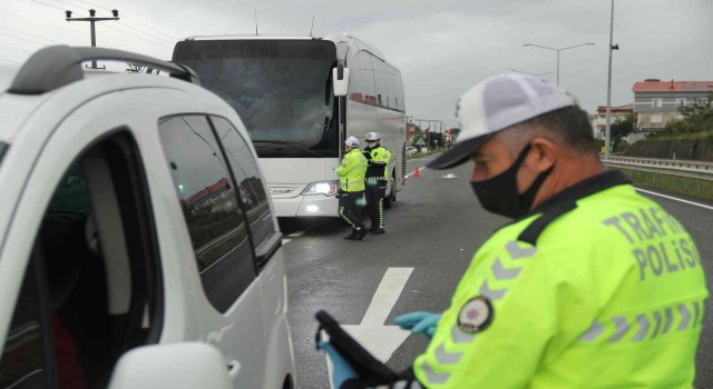 Orduda bir haftada 8 binden fazla araç denetlendi