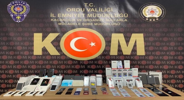 Orduda kacak cep telefonu kontrolü