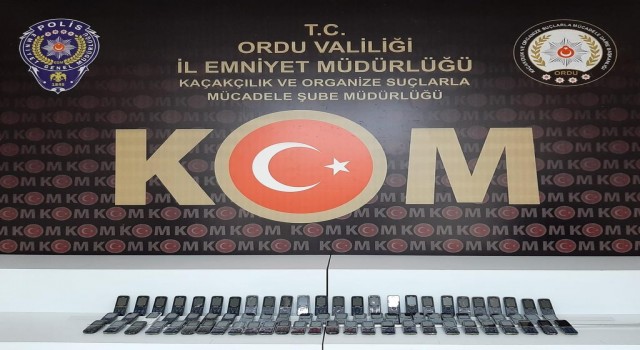 Orduda kaçak cep telefonu operasyonu