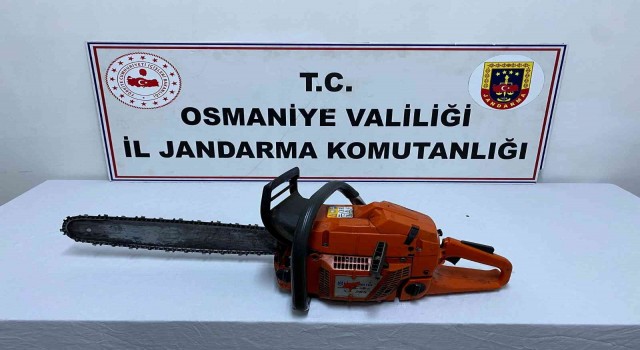 Osmaniyede hızar makinesi çalan şüpheli yakalandı