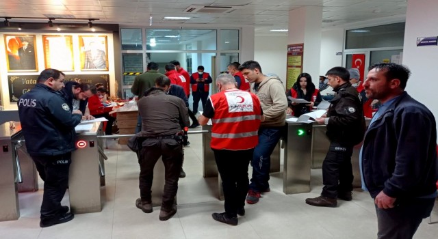 Osmaniyede polisler kan bağışında bulundu