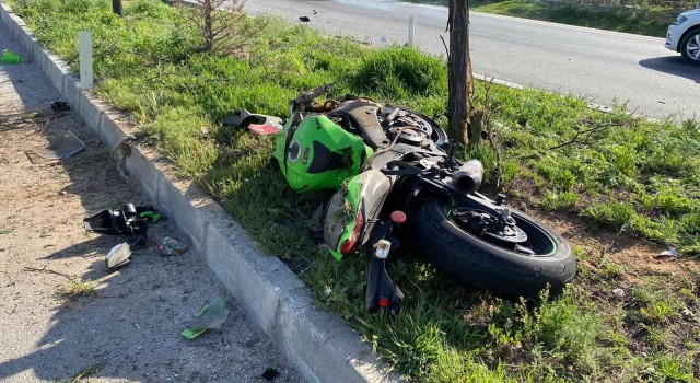 (Özel) 400 bin TLye aldığı motosikleti eve dönüş yolunda perte çıktı