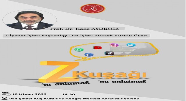 Prof. Dr. Halis Aydemir NEVÜde Konferans Verecek